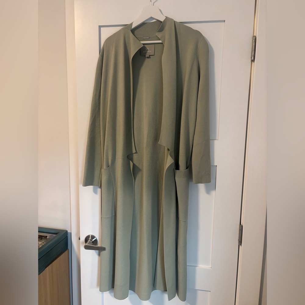 Soia & Kyo Olive Green Knit Cardigan ANNABELLA Sz. S